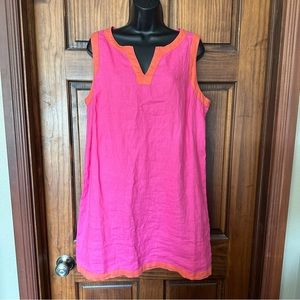 NWT! Sigrid Olsen Linen Shift Dress Size L